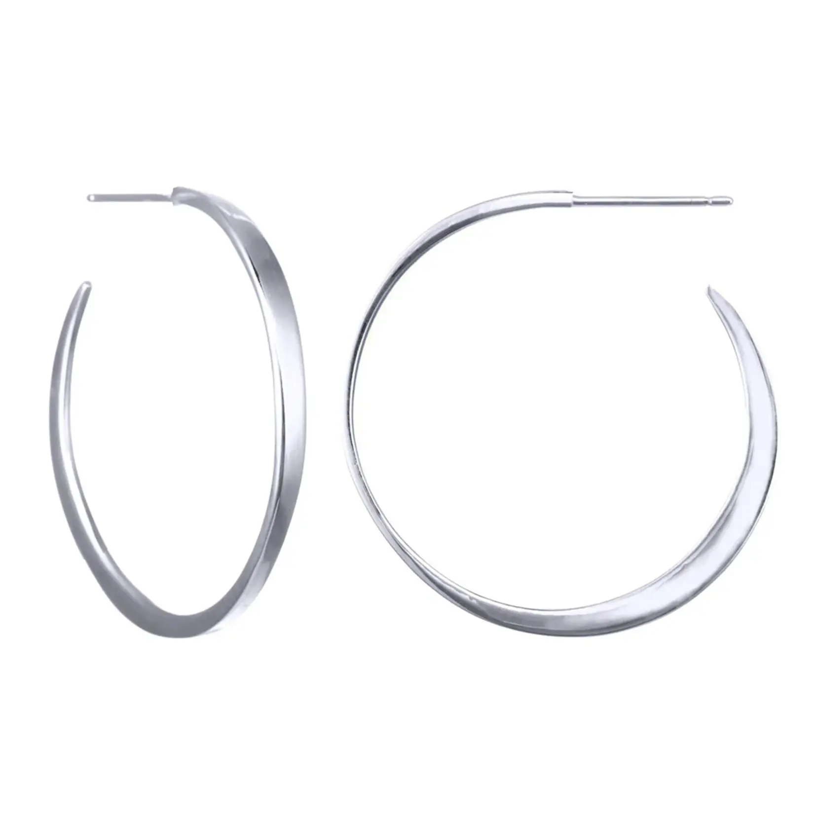 Always Here Hoops · Large · Sterling Silver