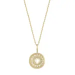 Simple Circle Necklace · 18K Gold · Diamond