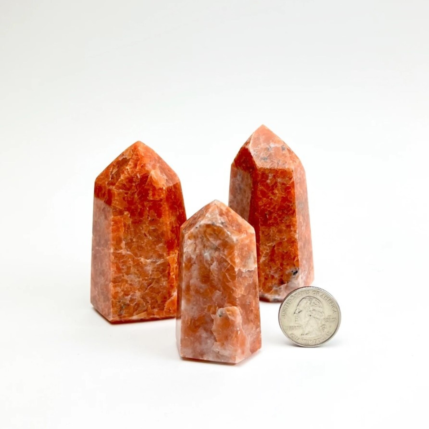 Orange Calcite | Polished Point | 50-75mm | Brazil