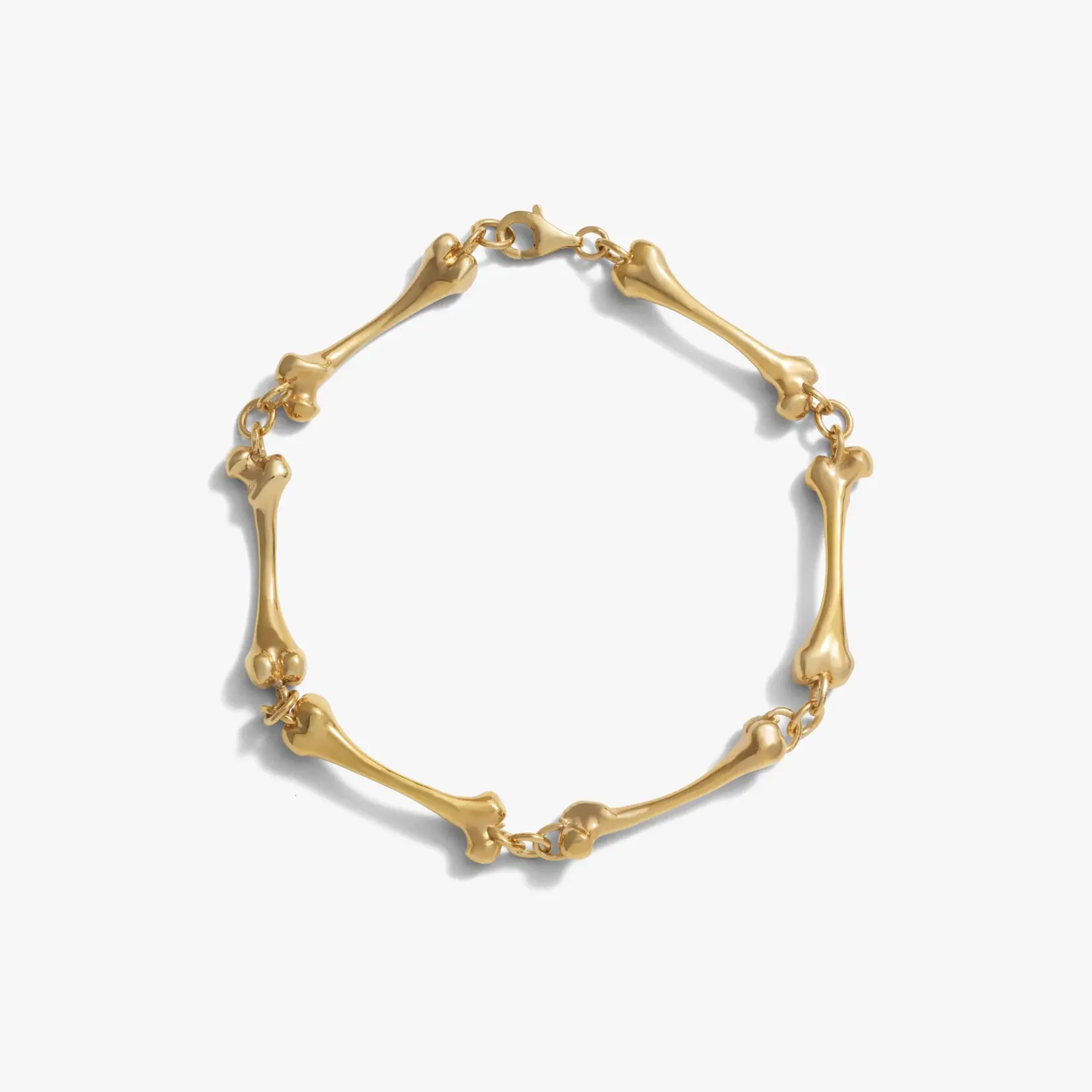 Skeleton Bracelet Bone · 14K Gold Vermeil