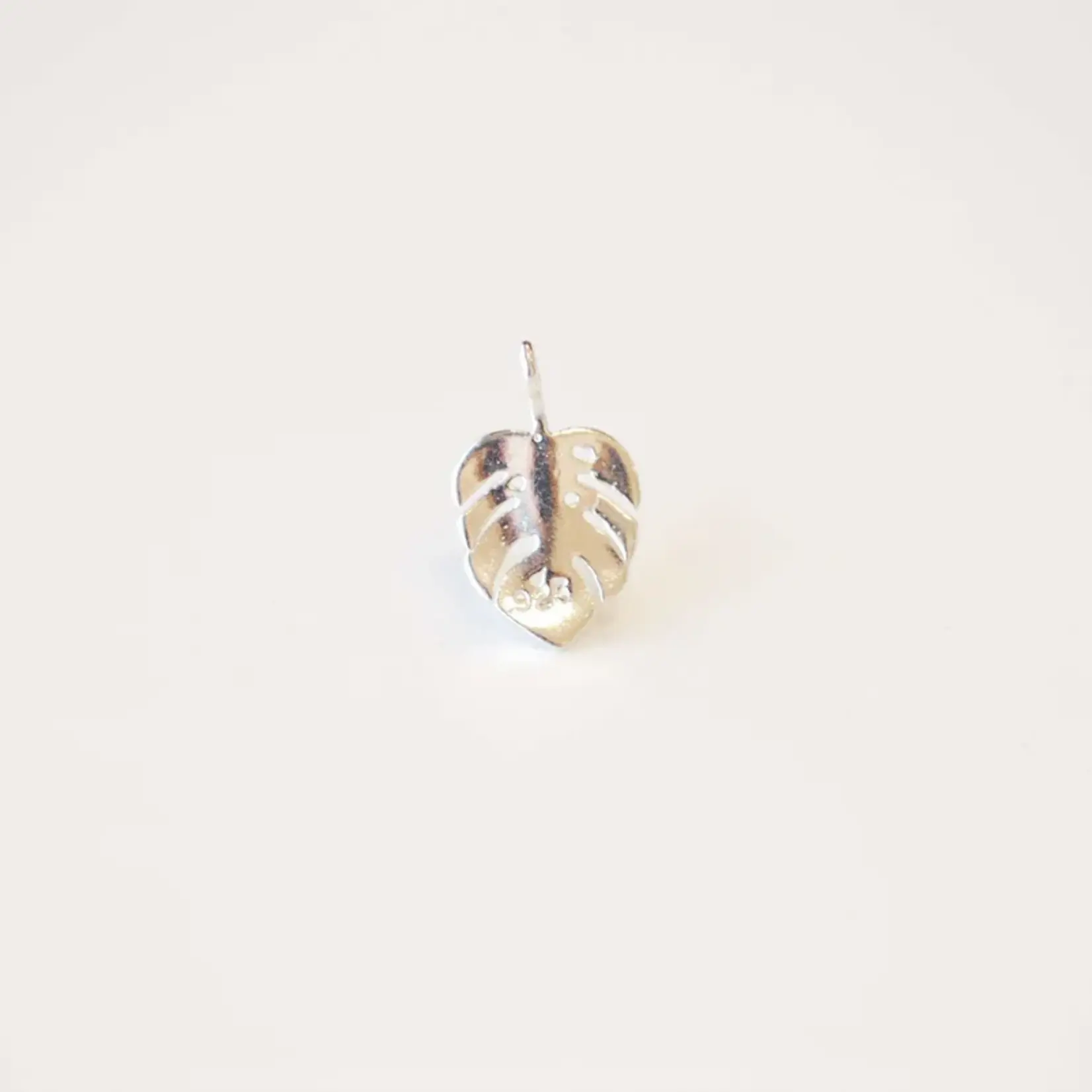 Charmed! Monstera Charm · Sterling Silver