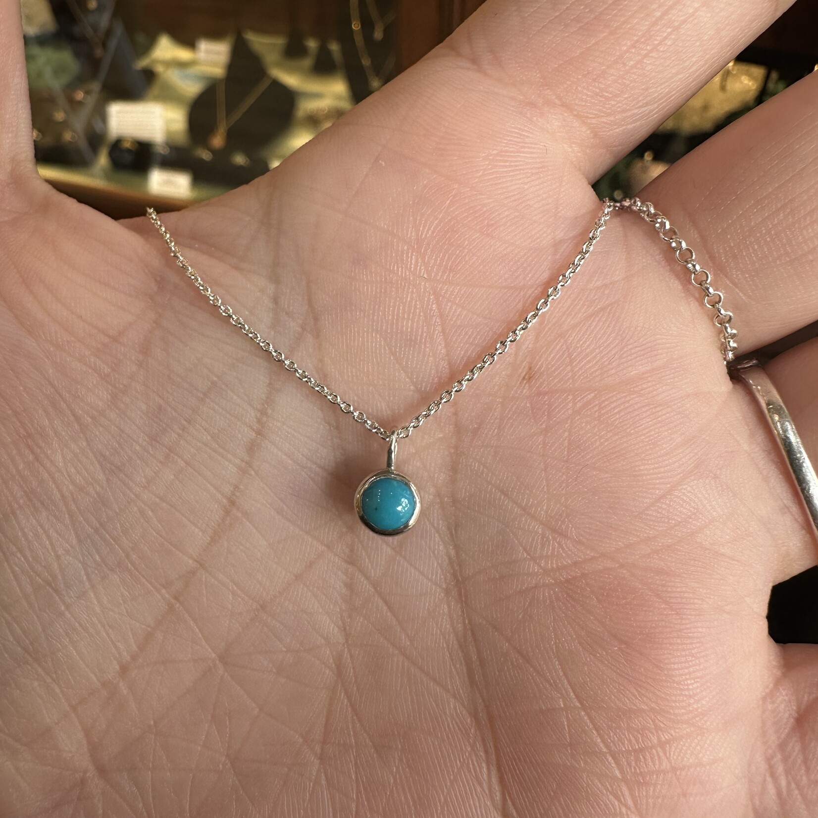 Double Simplicity Necklace · Sterling Silver · Chrysoprase &