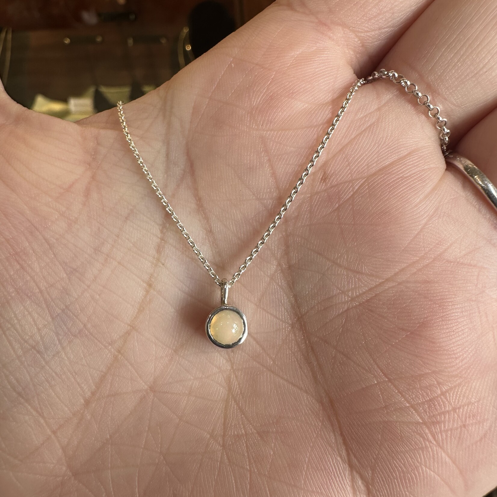 Double Simplicity Necklace · Sterling Silver · Chrysoprase &