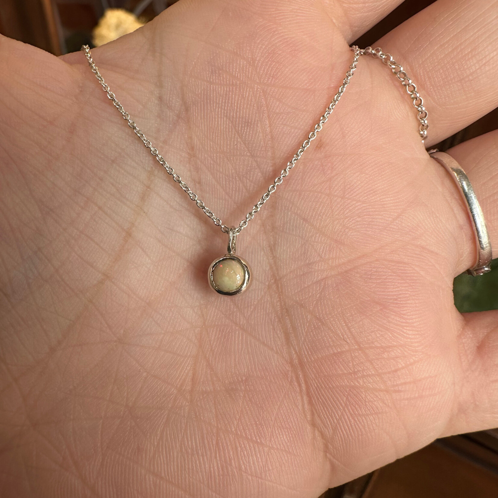 Double Simplicity Necklace · Sterling Silver · Chrysoprase &