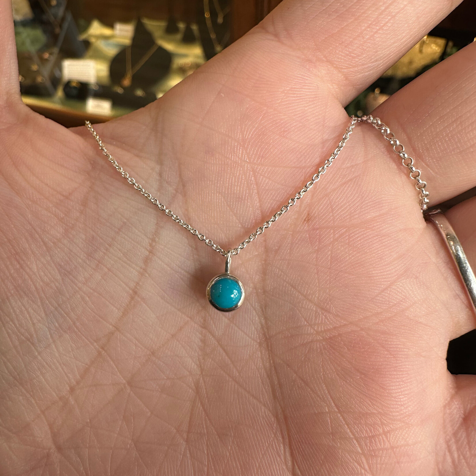 Double Simplicity Necklace · Sterling Silver · Chrysoprase &