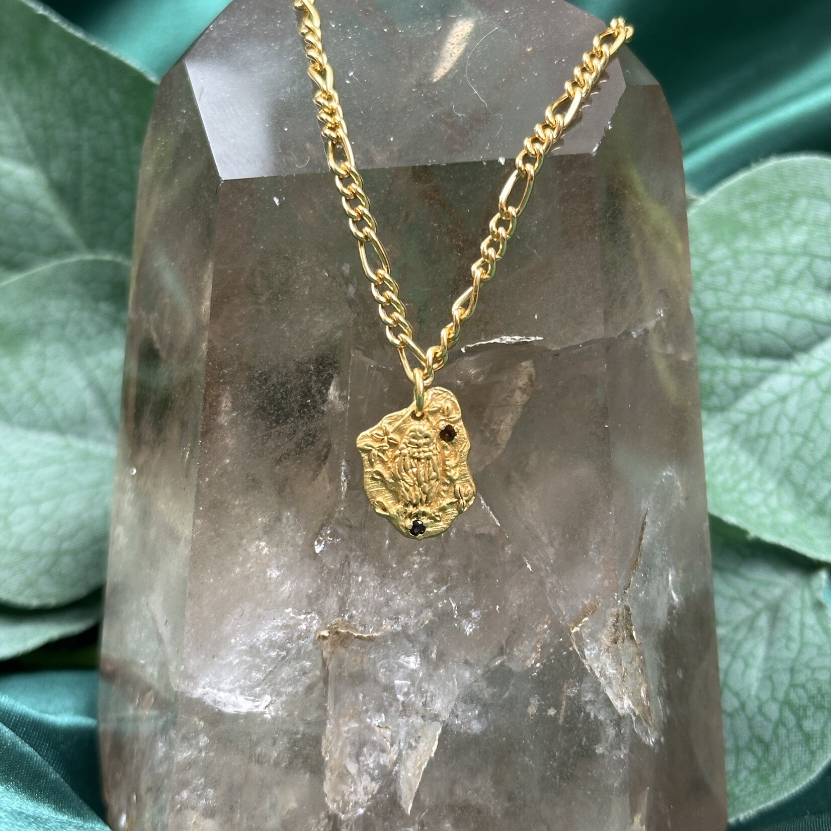 *Soul Wisdom Owl Necklace · 22K Gold Vermeil