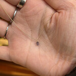 Tiny Constellation Drop Necklace 16" · 14K Gold · Purple Sapphire