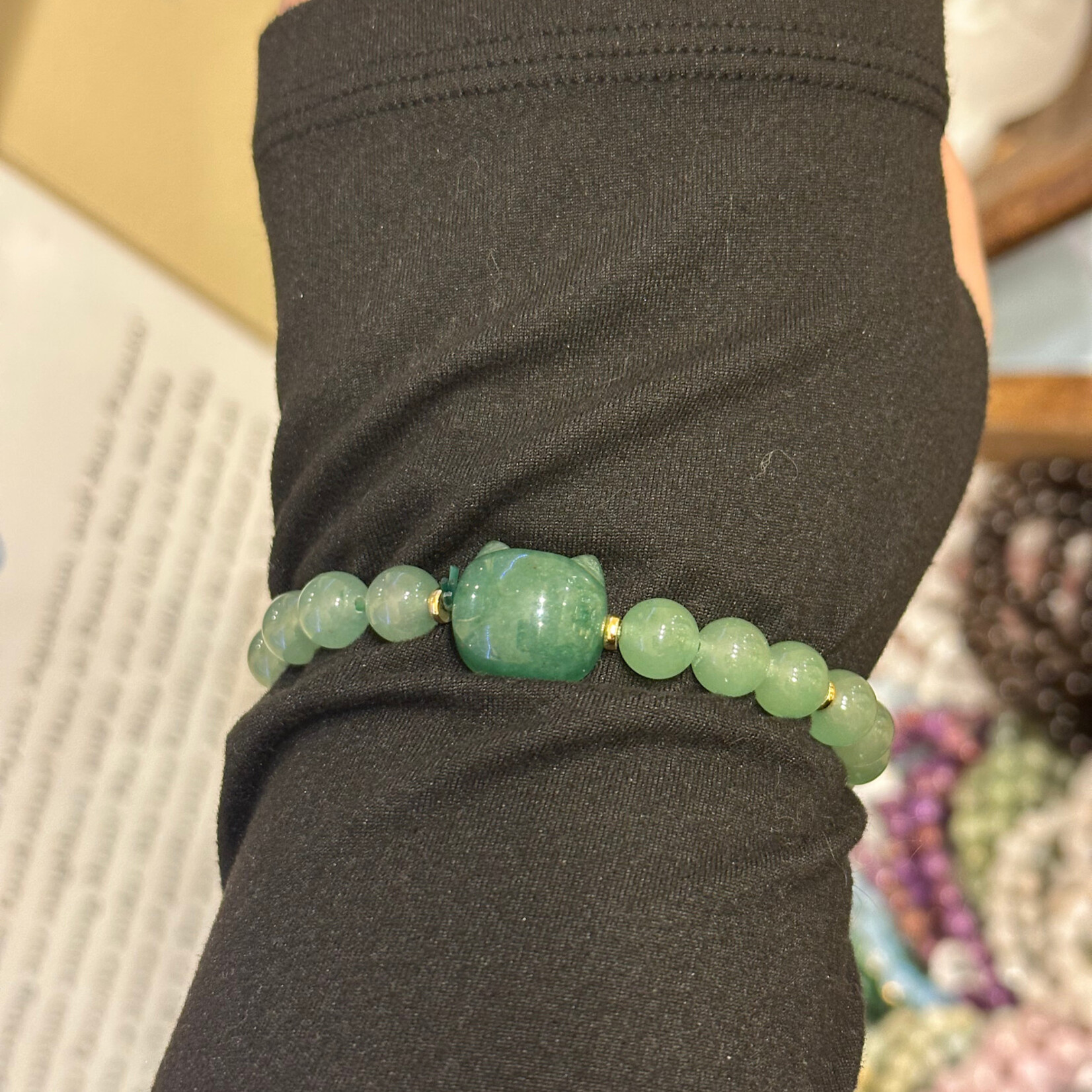 Cat Crystal Bracelet | 7-8mm |