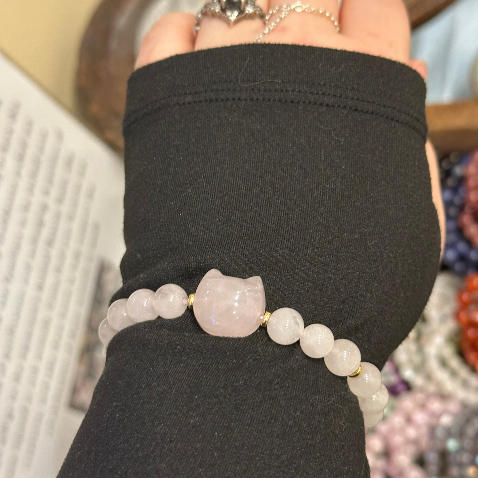 Cat Crystal Bracelet | 7-8mm |