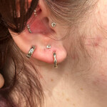 Wave Hoops · Small · Sterling Silver