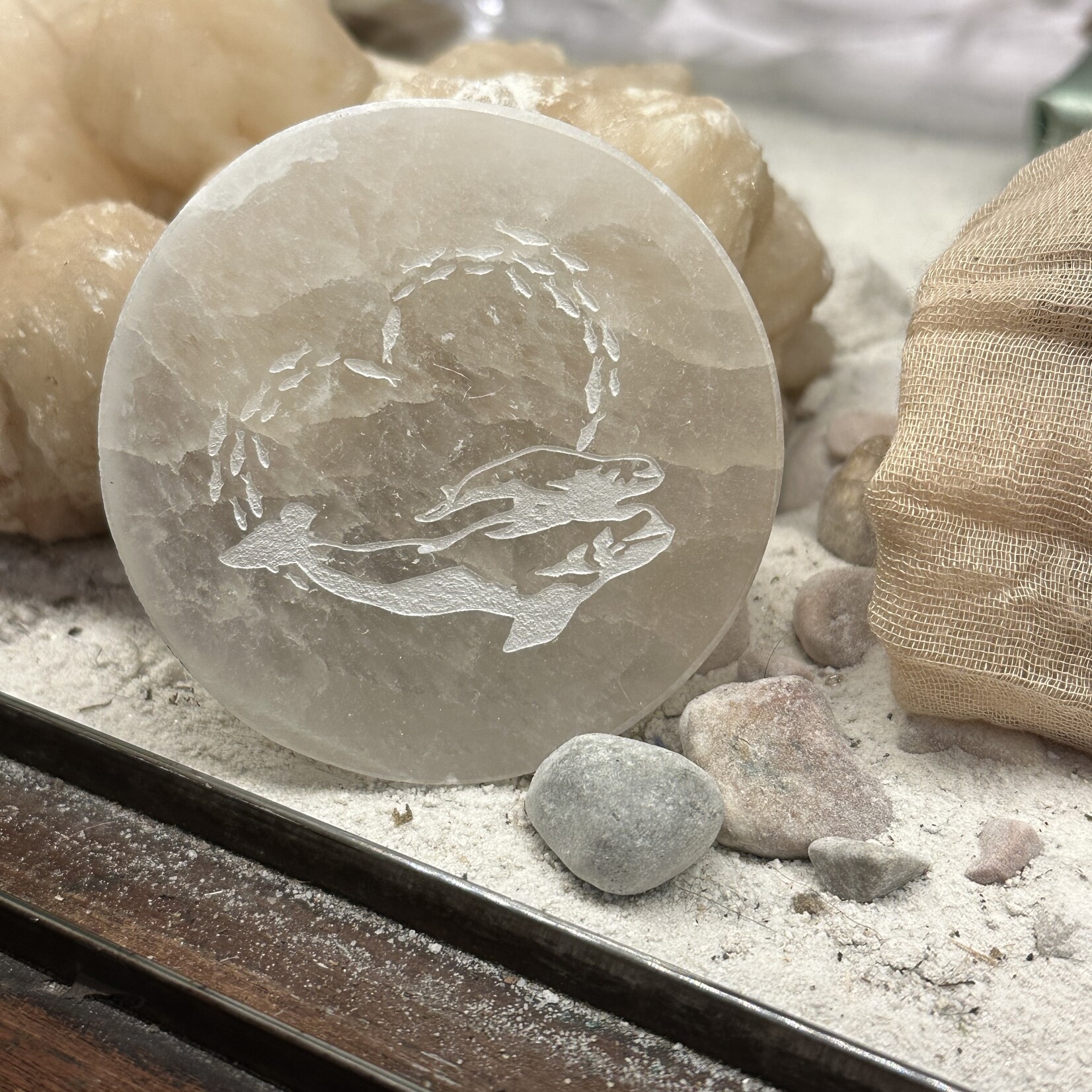 F4R Selenite Disc | 60 -70mm |