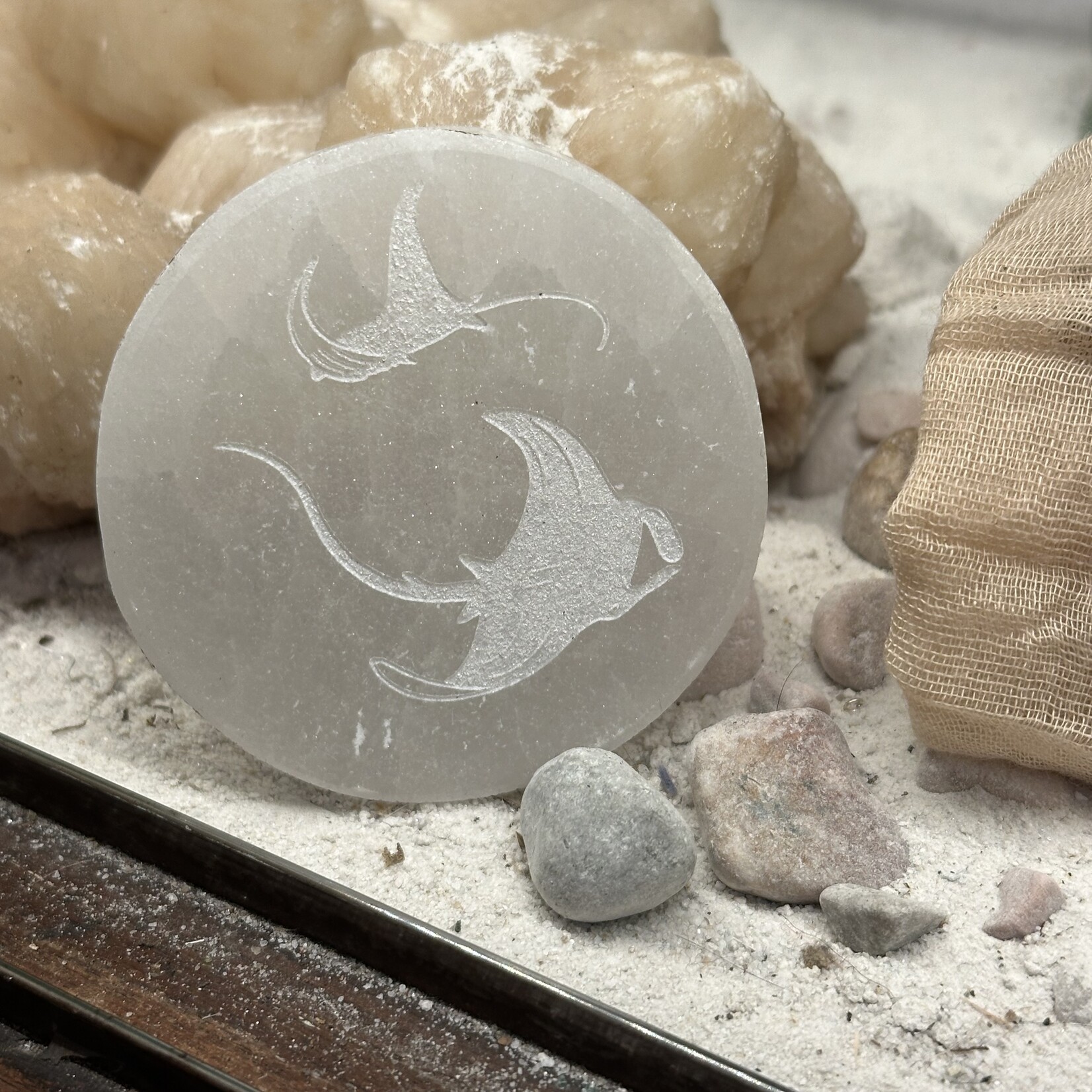 F4R Selenite Disc | 60 -70mm |