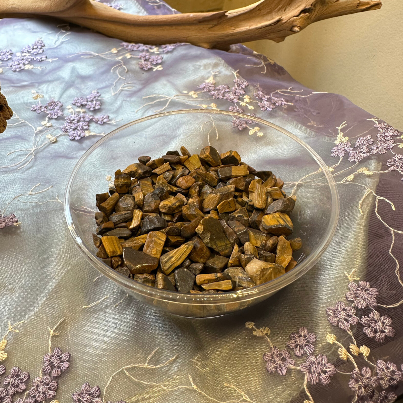 Elite Exports Tiger Eye | Crystal Chip Cup