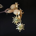 Blazing Sun Huggie Earrings · Gold