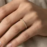 Cz Studded Ring · Gold