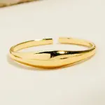 Thin Signet Open Band Ring · Gold