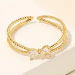 Ribbon Bow Ring · Gold