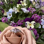 Wilderfern Amethyst Ring · White Gold Vermeil ·