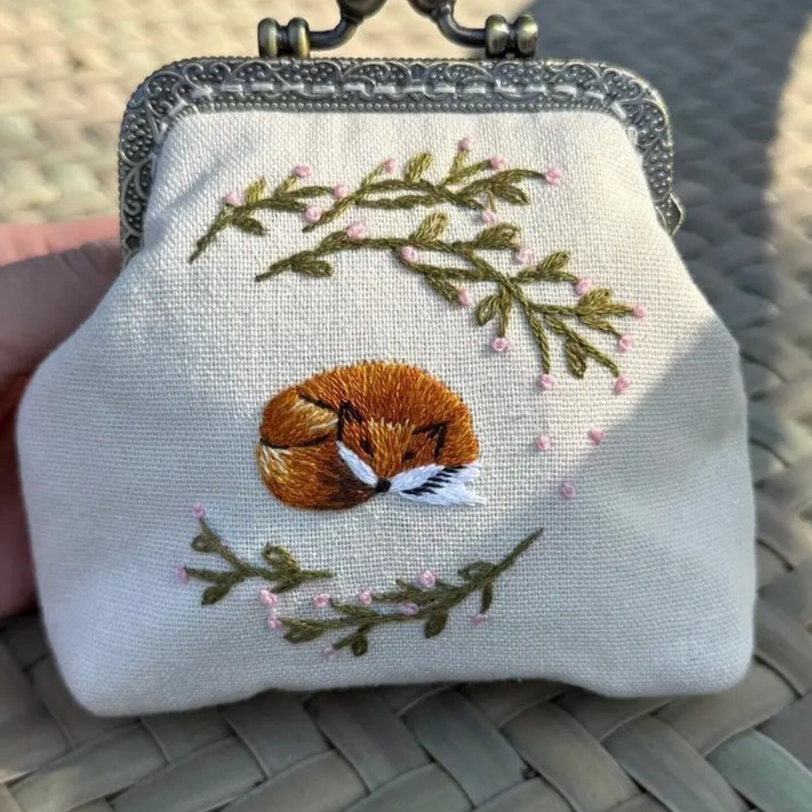 Quince Fables Fox Embroidered Coin Purse