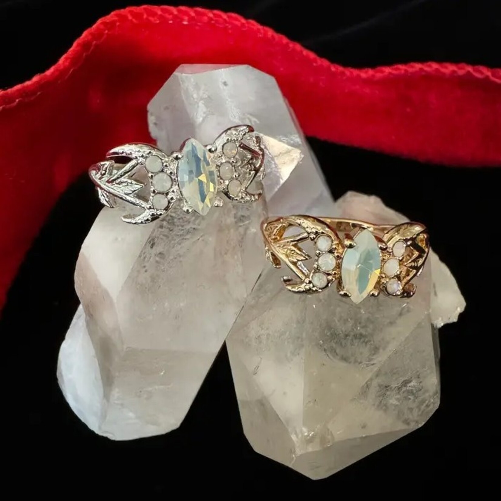 The Fairy Witch Ring with Simulated Opal ·