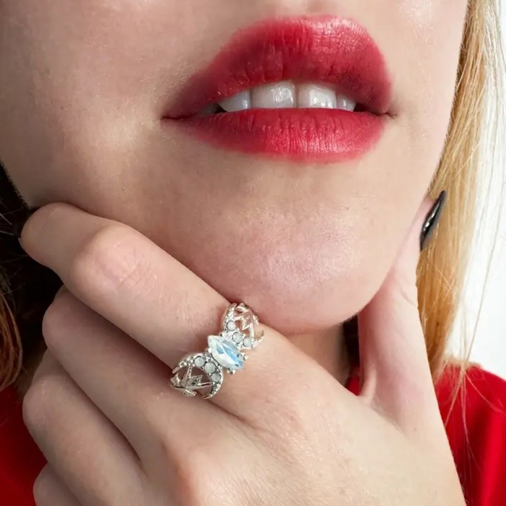 The Fairy Witch Ring with Simulated Opal ·