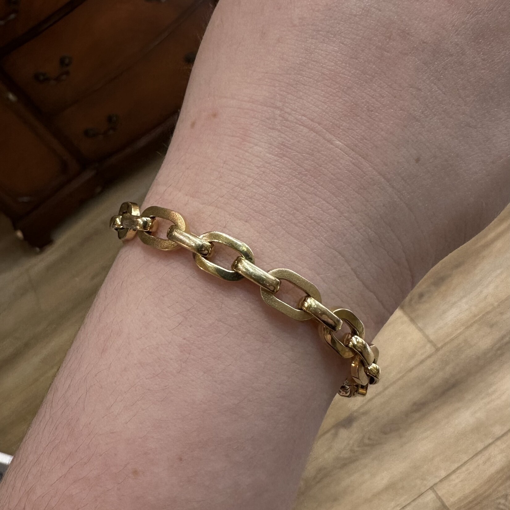 Oval Link Bracelet | 14k Yellow Gold | Size 7.5 | Estate