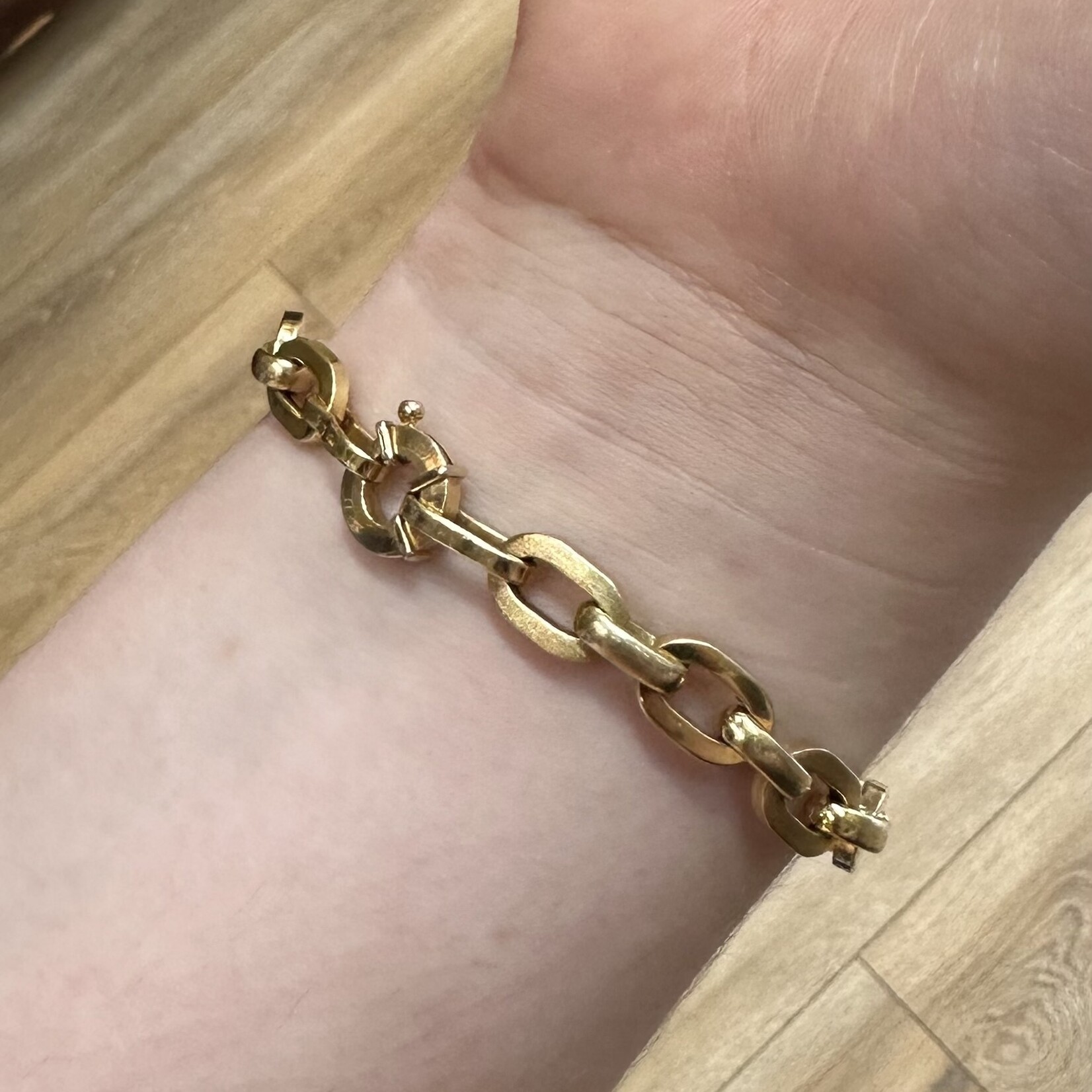 Oval Link Bracelet | 14k Yellow Gold | Size 7.5 | Estate