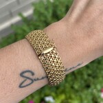 Italian Woven Bracelet | 14K Yellow Gold |  Estate