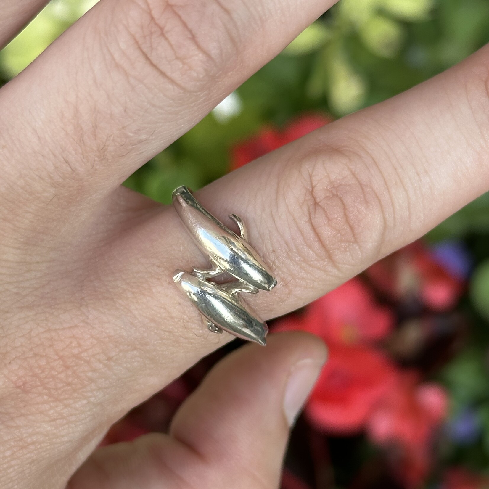 Dolphin Ring | Sterling Silver | Size 8.5 | Estate