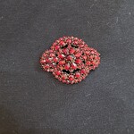 Reclaimed Gems Bohemian Garnet Pin | Garnet Gold | Antique
