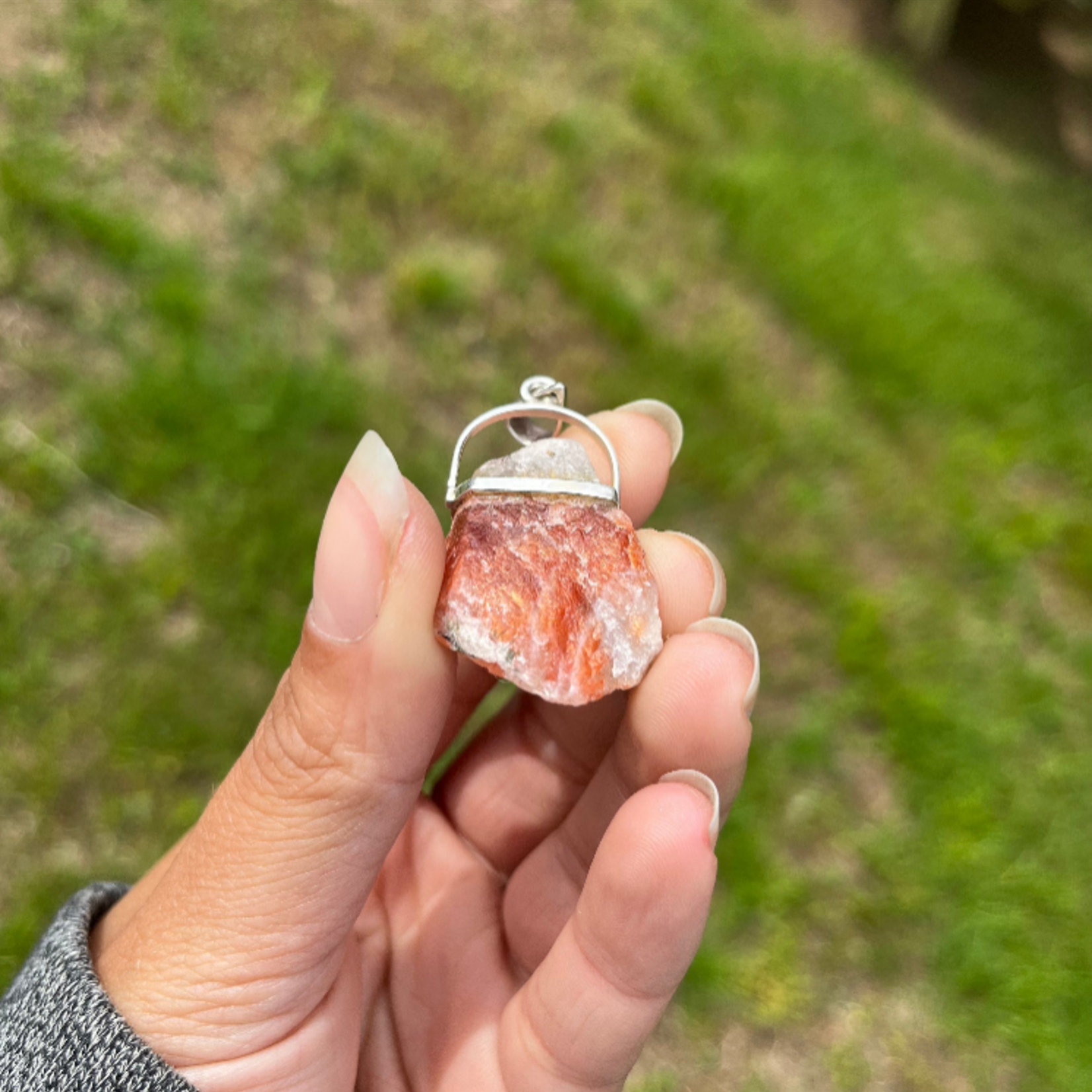 Sunstone Sterling Silver Pendant