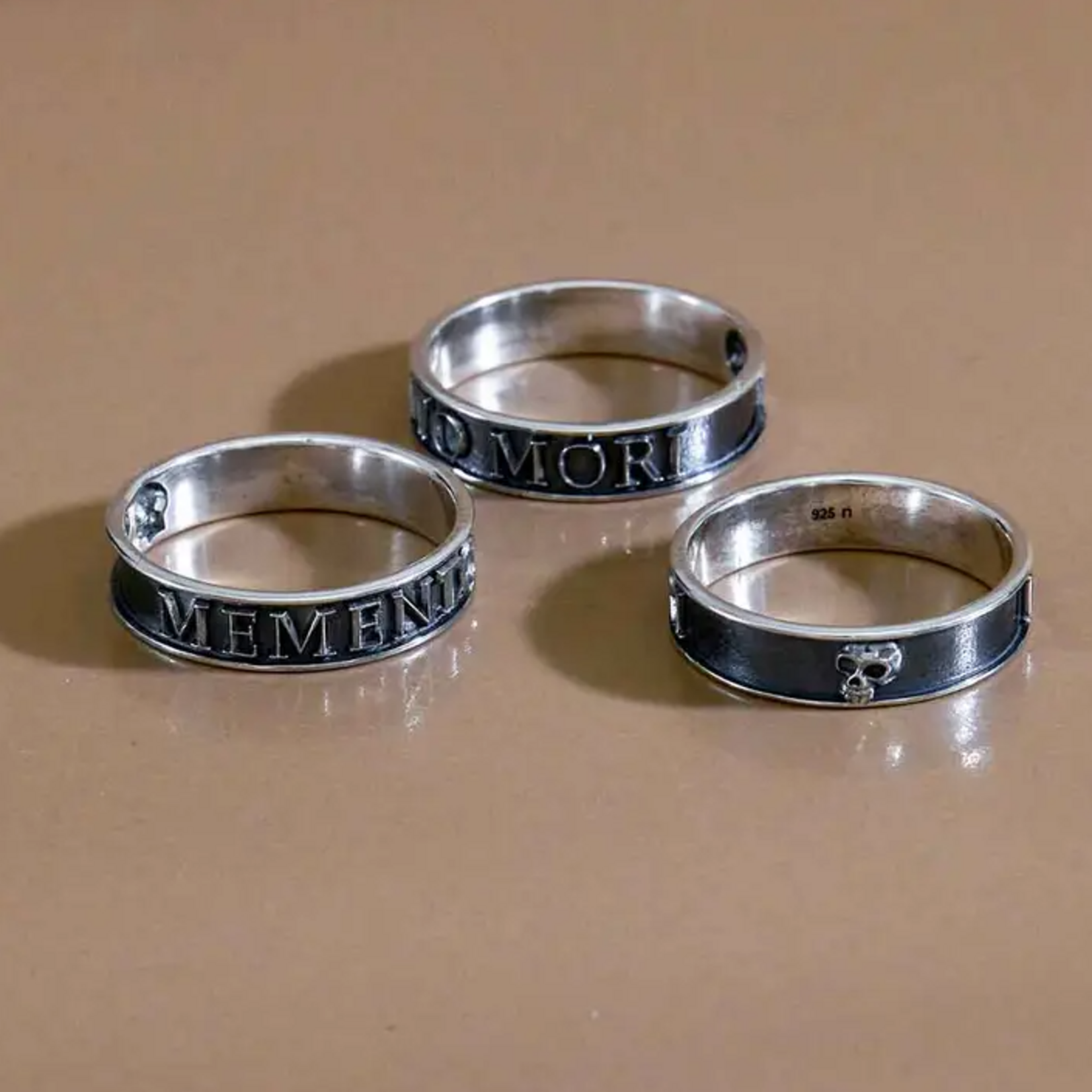 Memento Mori Ring · Sterling Silver · 9