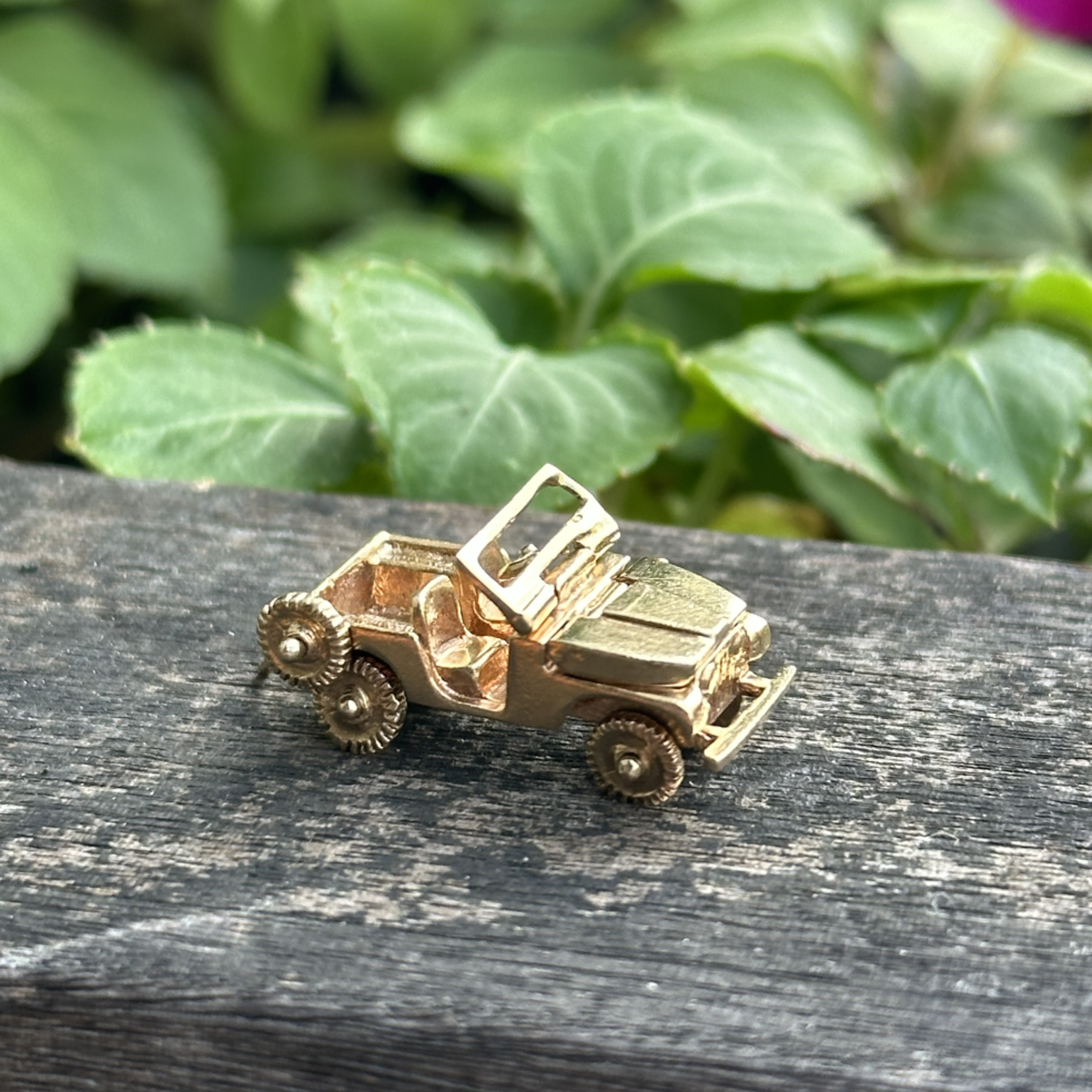 Articulated Jeep Charm | 14K Yellow Gold | Estate