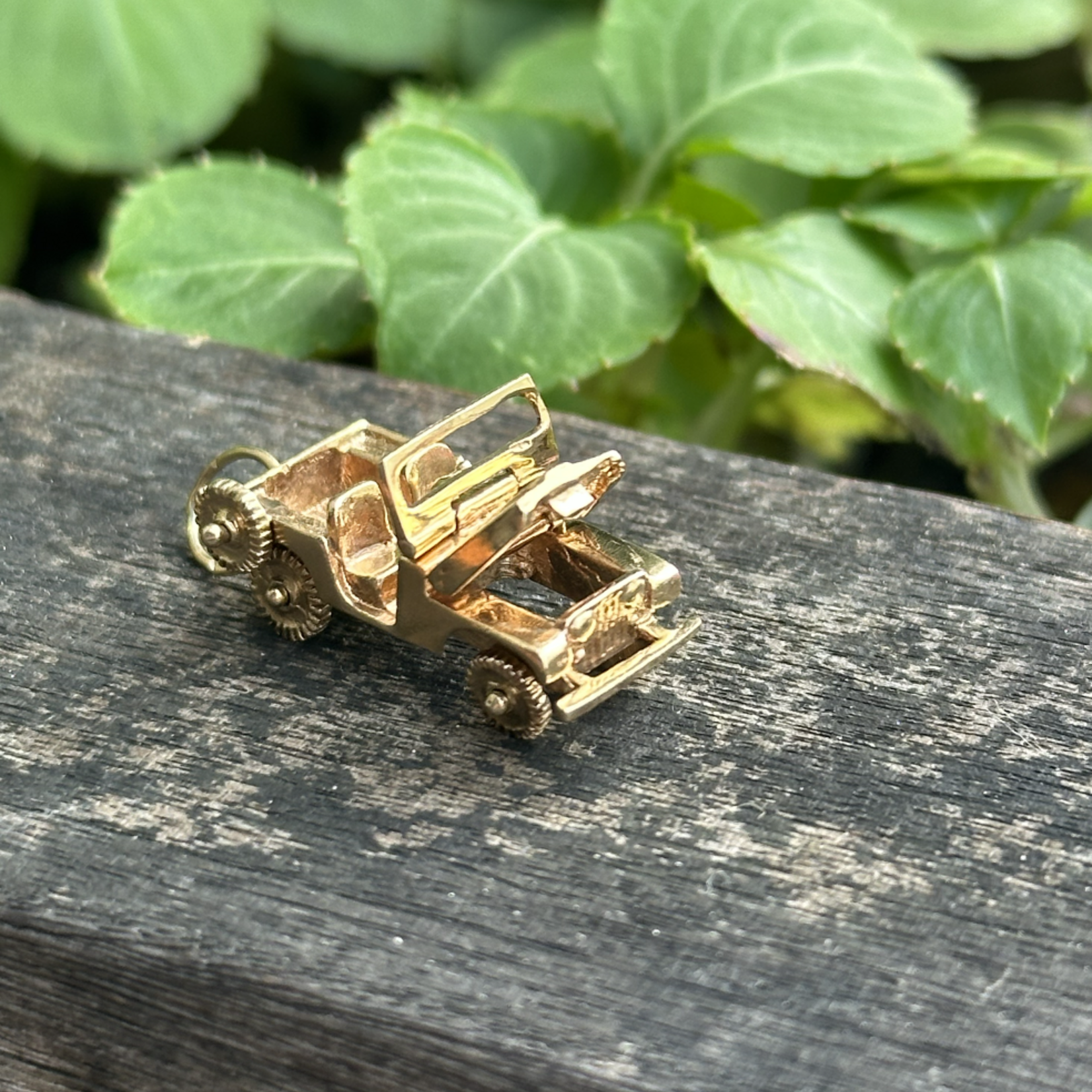 Articulated Jeep Charm | 14K Yellow Gold | Estate