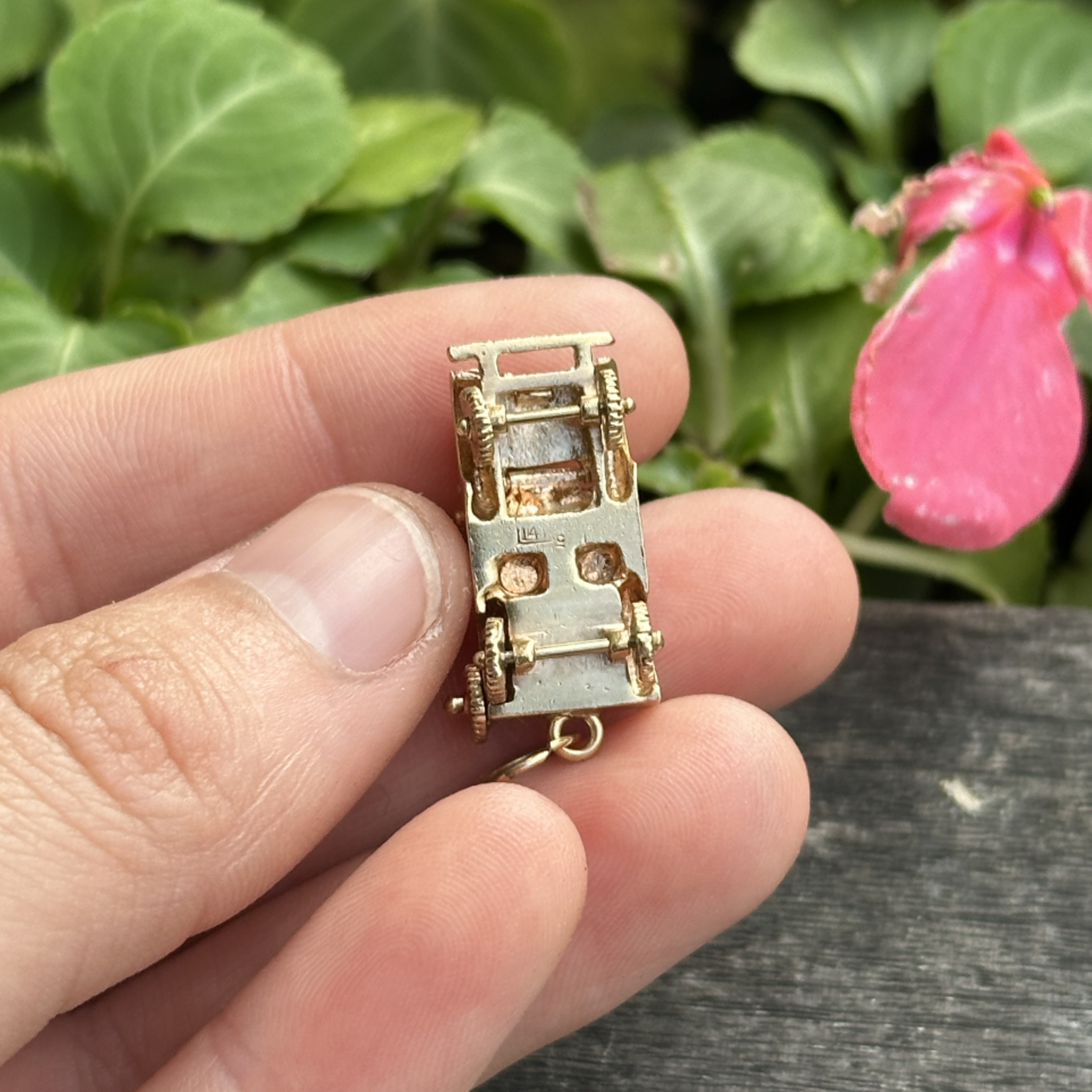 Articulated Jeep Charm | 14K Yellow Gold | Estate