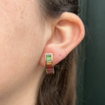 Rainbow Multi-Gemstone Baguette Earrings | 18K Yellow Gold w/ 14K Yellow Gold Backings | Estate