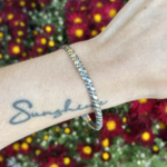 Textured Silver Bangle | Sterling Silver | 63.5mm | Estate