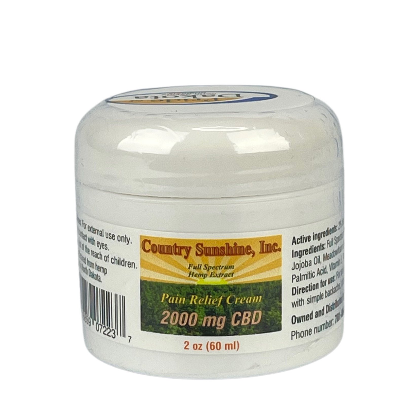 Country Sunshine Country Sunshine, Inc. Soothing Pain Relief Cream
