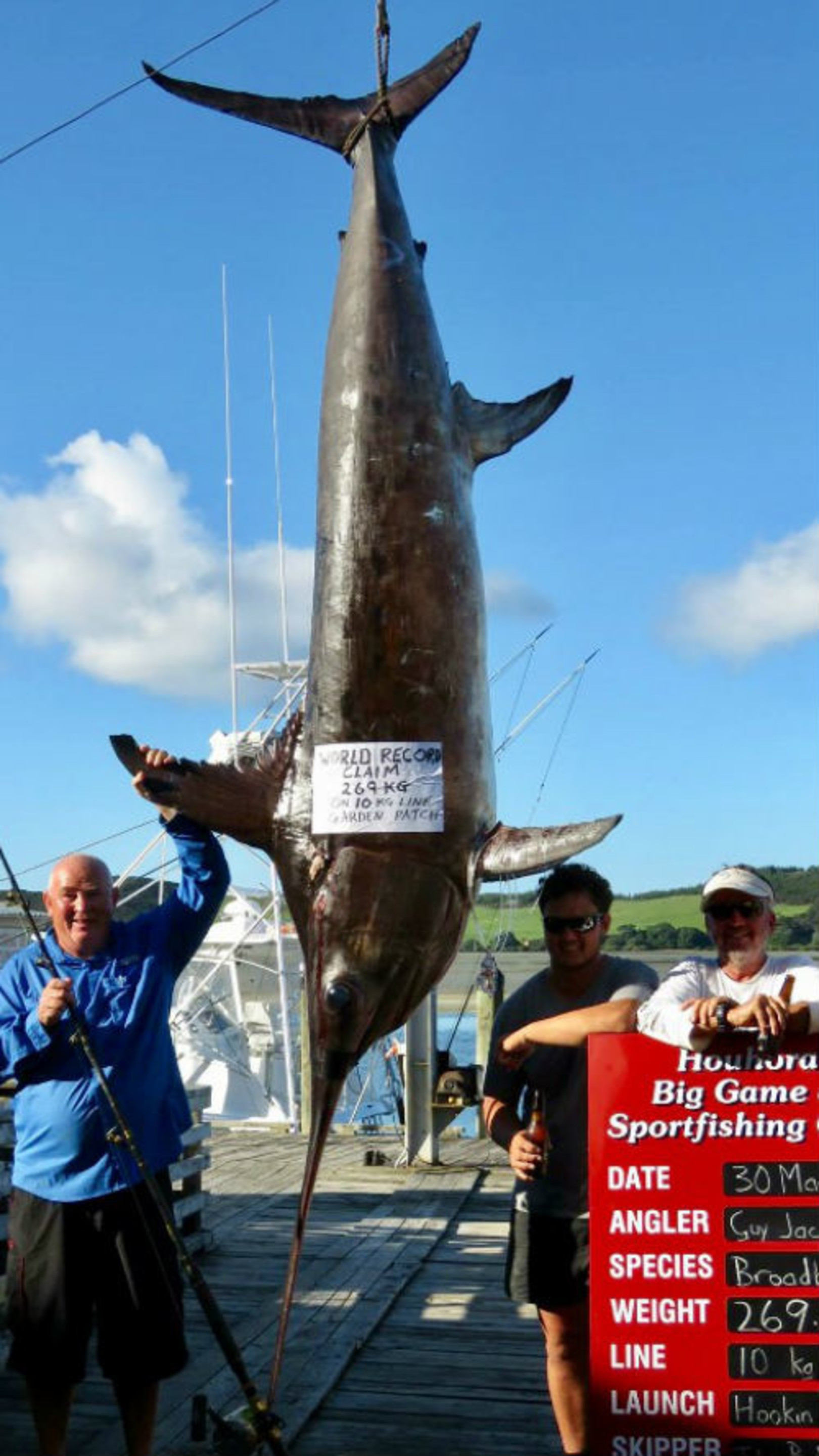 Fishing Reports Pending world record swordfish!! RJ Boyle