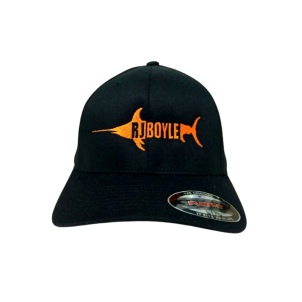 Black with Orange - Flexfit Hat