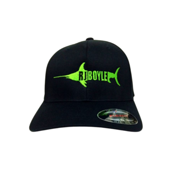 Black with Green - Flexfit Hat