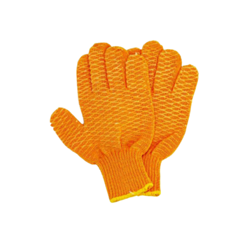 Lee Fisher Orange Vinyl Covered Grip Glove