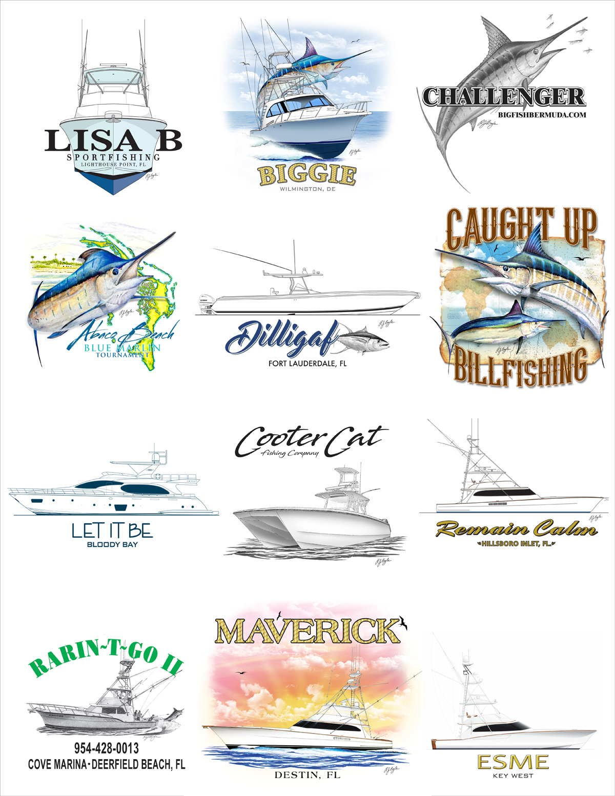 Custom Big Game Fishing Apparel – Bill Buckland's Fisherman's Center