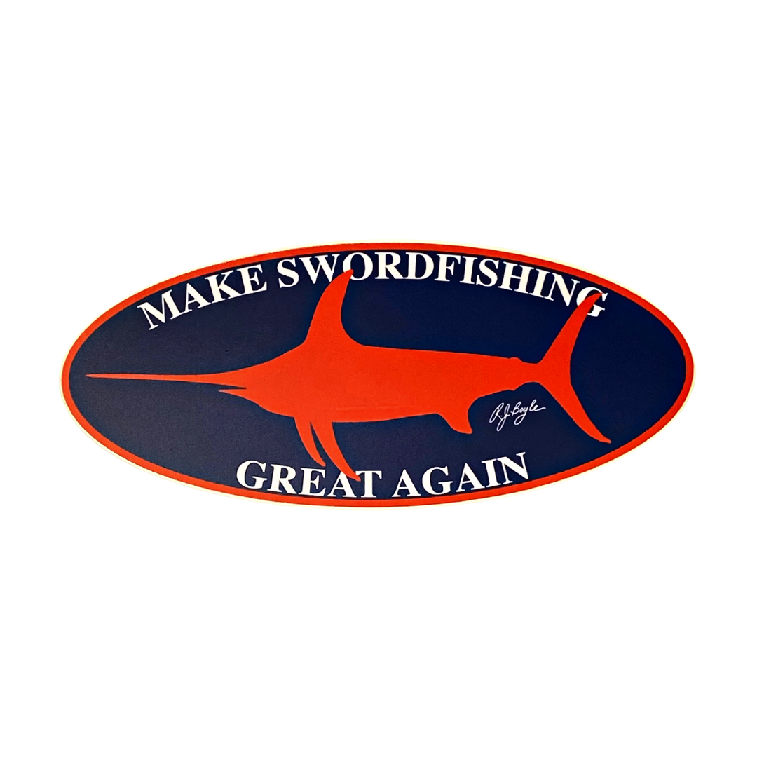 RJ Boyle Make Swordfishing Great Again Sticker