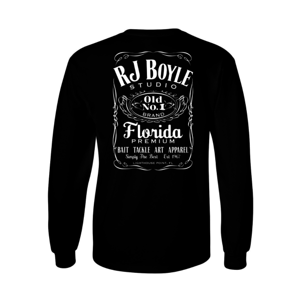 Old No.1 - Black Cotton Long Sleeve