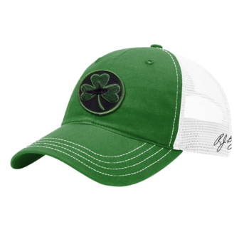 Kelly Green White Mesh - Shamrock