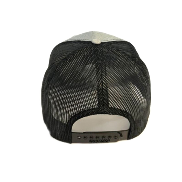 RJ Boyle Logo - Grey with Black Mesh - Snapback Hat