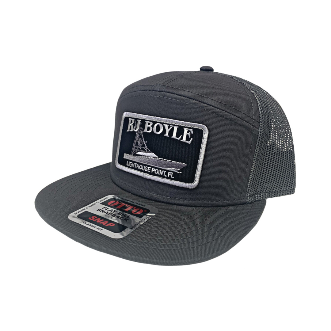 RJ Boyle Sport Fish Patch - Charcoal Otto Snap Back 7 Panel