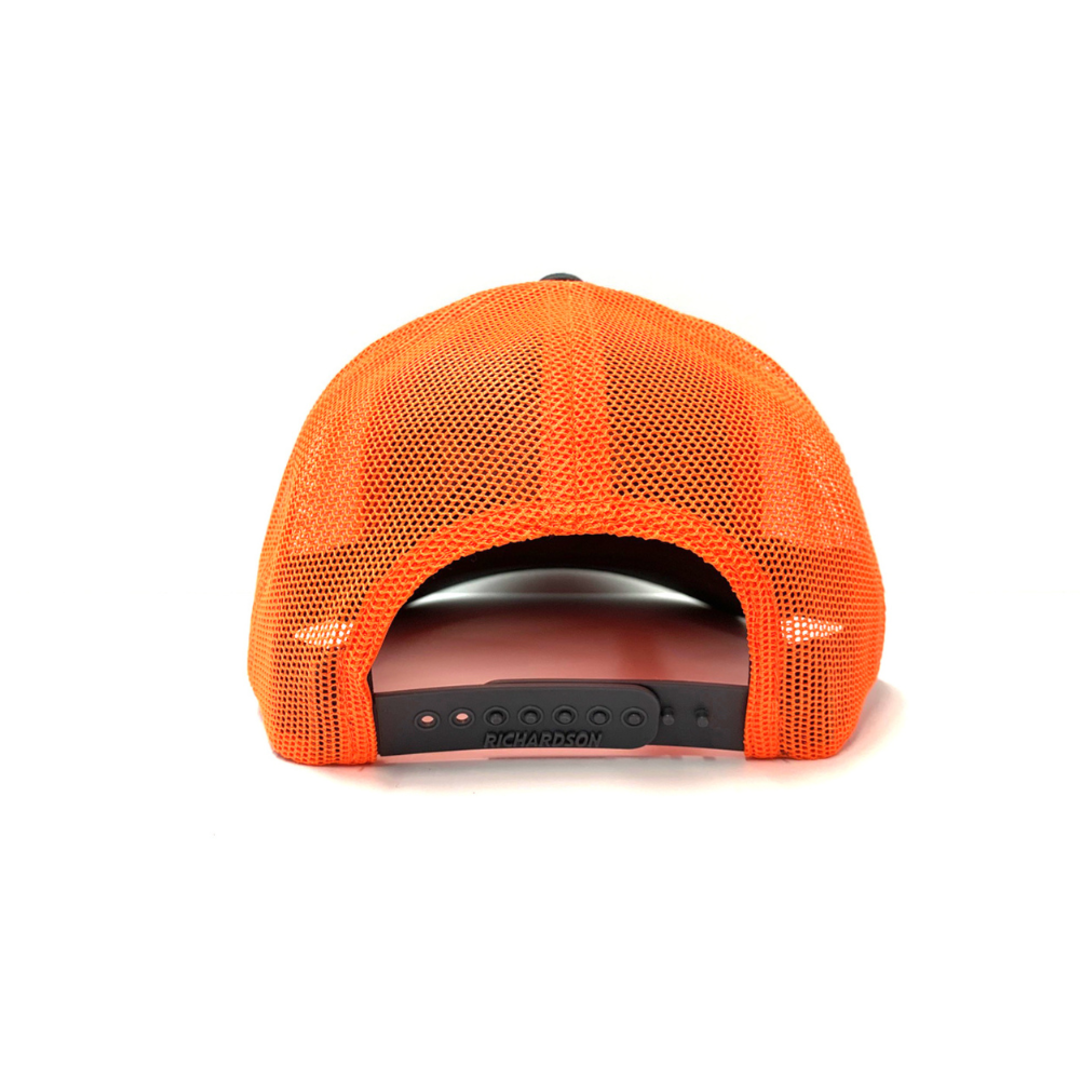 RJ Boyle Miami Dolphins - Charcoal/Neon Orange Mesh - Richardson Snapback Hat