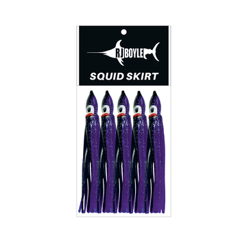 RJ Boyle 4.5" Squid Skirt - Purple Black